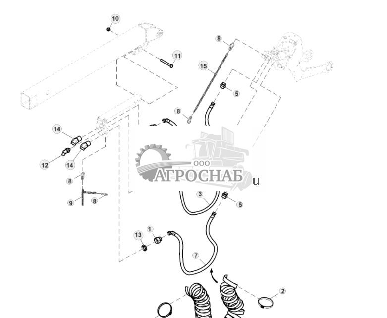 Hoses, Harvester Head, Junction Box, CH9 W H415 - ST825715 617.jpg